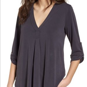 Lush top in washed black color